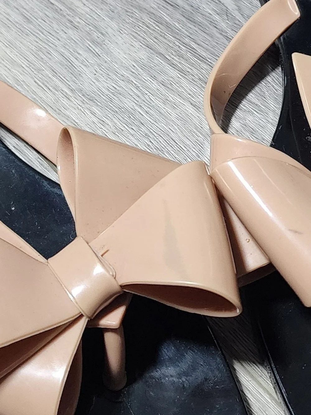 Jeffrey Campbell Sugary Jelly Blush Pink Thong Sandals Womens Size 9